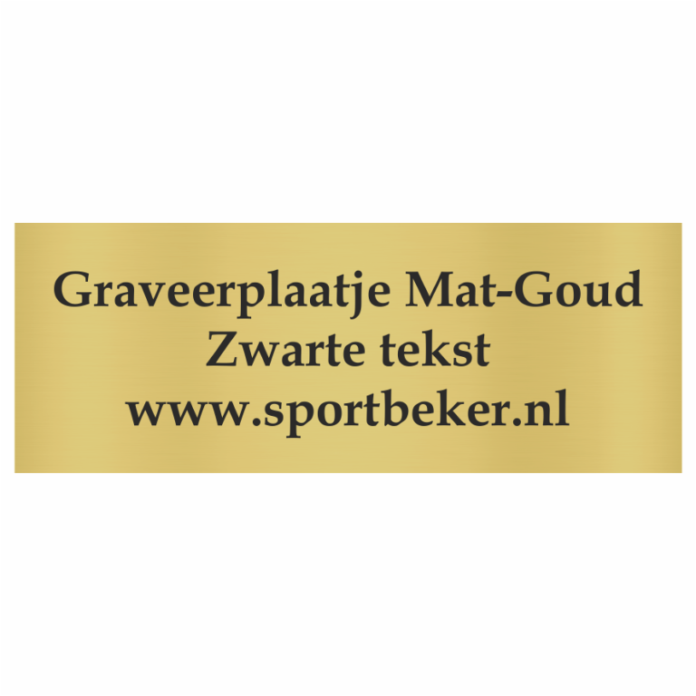 Graveerplaatjes Aluminium Lasergravure | Sportbeker.nl